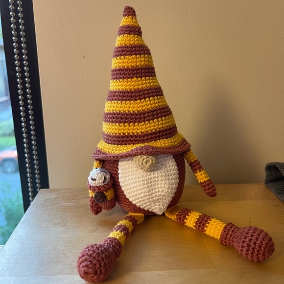 Hand Crafted Other - Handcrafted Fall Coffee Gnome Decor Amigurui Crochet